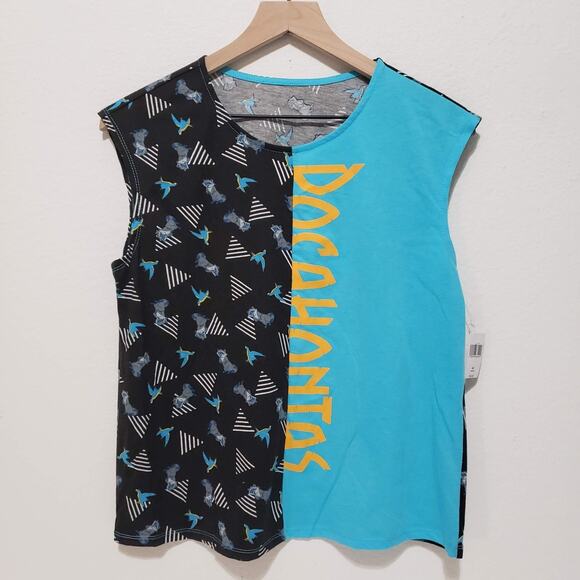 NEW!! Disney Womens SIZE M Pocahontas Meeko Muscle Tank Top Colorblock - Picture 9 of 12